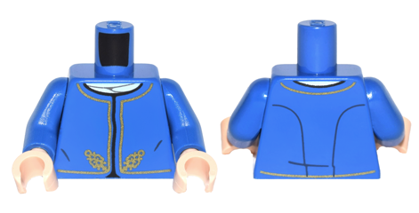 Torso SW Bespin Guard Pattern Dual Sided / Blue Arms / Light Nougat Hands