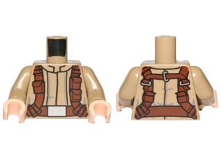 Torso SW Mandarin Collar, Reddish Brown Utility Belts Pattern (SW Resistance Soldier) / Dark Tan Arms / Light Nougat Hands