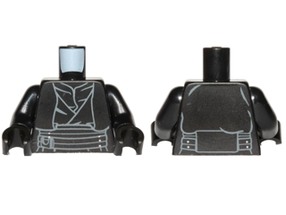 Torso SW Sith Robe with Waist Sash Pattern (Darth Maul) / Black Arms / Black Hands