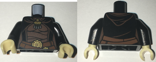 Torso SW Female Luminara Unduli Brown Waist Sash Pattern / Black Arms / Tan Hands