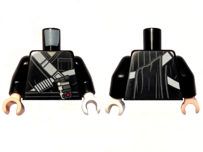 Torso SW Dogi with Straps and Ammo Belt, Detonator on Waist Pattern / Black Arms / White Hand Left / Light Nougat Hand Right