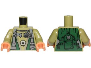 Torso SW Jumpsuit with Harness Pattern (Bistan) / Olive Green Arms / Nougat Hands