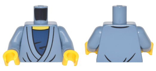 Torso Robe over Dark Blue Shirt Pattern / Sand Blue Arms / Yellow Hands