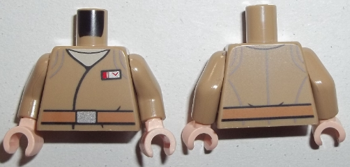 Torso SW Jacket with Resistance Army Major Rank Badge and Medium Nougat Belt Pattern / Dark Tan Arms / Light Nougat Hands