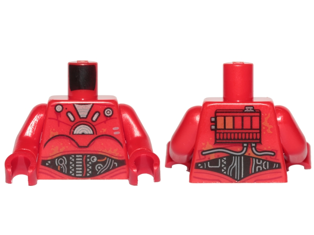 Torso SW Kessel Operations Droid Pattern / Red Arms / Red Hands