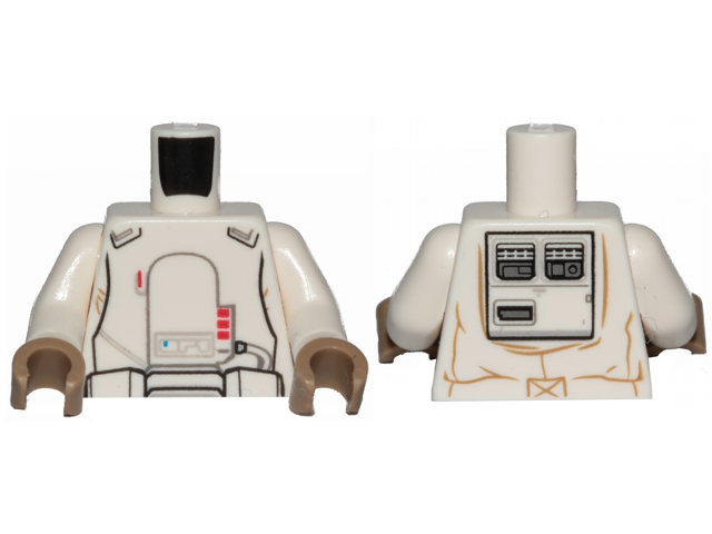 Torso SW Armor Range Trooper Pattern / White Arms / Dark Tan Hands