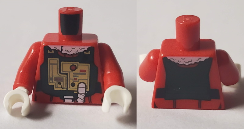 Torso SW Yuletide Squadron Pilot Pattern / Red Arms / White Hands