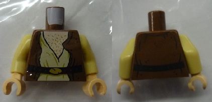 Torso SW Vest with Black Belt, Tan Shirt and Hairy Chest Pattern (Cornelius Evazan) / Tan Arms / Light Nougat Hands