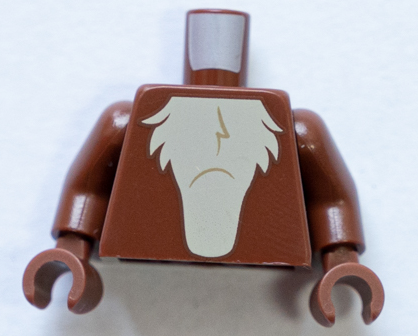 Torso Tan Chest Fur Pattern / Reddish Brown Arms / Reddish Brown Hands