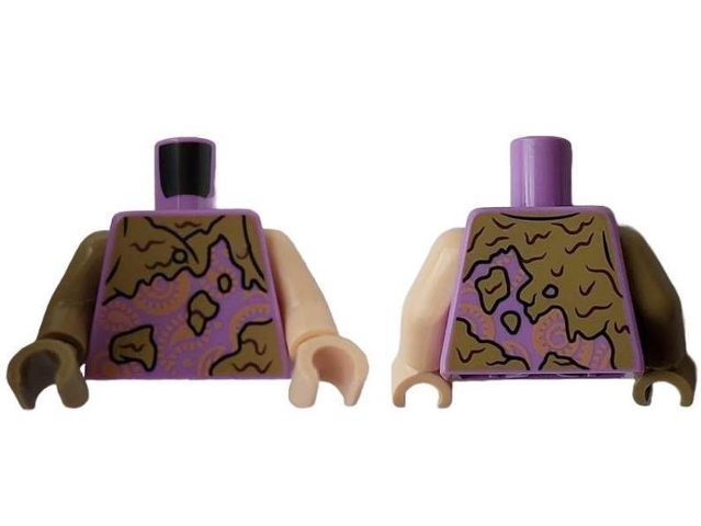 Torso Paisley Tank Top with Dark Tan Dirt Stains Pattern / Light Nougat Arm Left / Dark Tan Arm Right / Light Nougat Hand Left / Dark Tan Hand Right