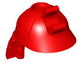 Minifigure, Headgear Helmet Ninja / Samurai with Clip and Long Visor