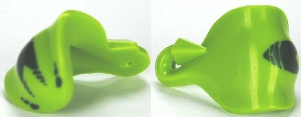 Minifigure, Headgear Hood and Tail with Dark Green Snake Pattern