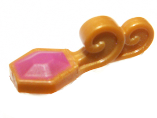 Minifigure, Turban Pin with Magenta Jewel Pattern