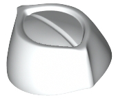 Minifigure, Headgear Cap, Butcher / Food Service