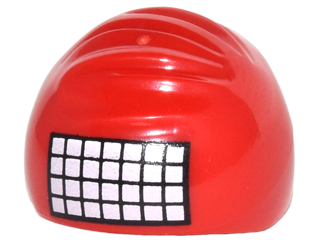 Minifigure, Headgear Cap, Swimming with White Calendar Grid Pattern