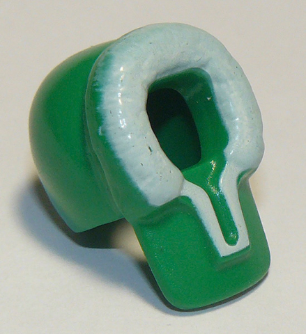 Minifigure, Headgear Hood Fur-lined with White Fur Pattern